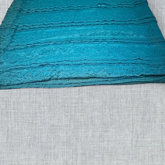 Trixxi Y2K Vintage CottageCore emerald green lace mini dress - Picture 3 of 6